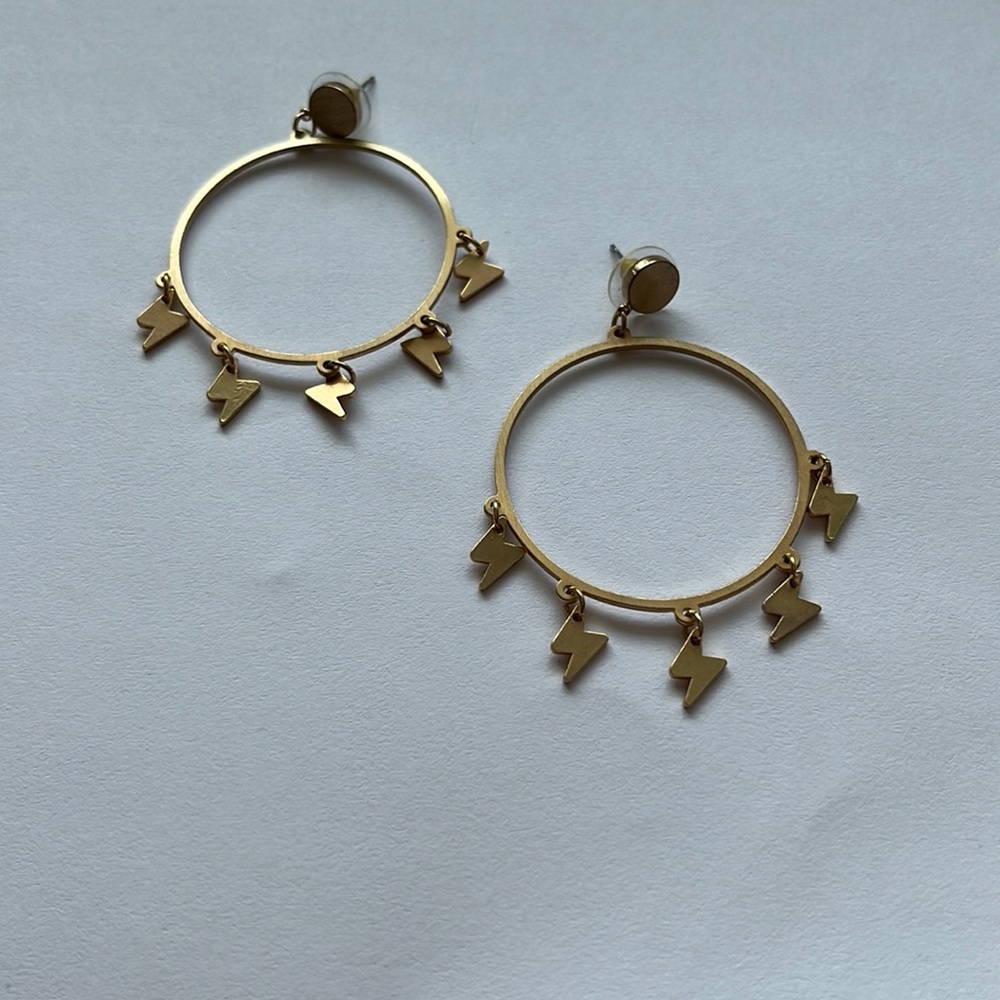 Lighting bolt earrings